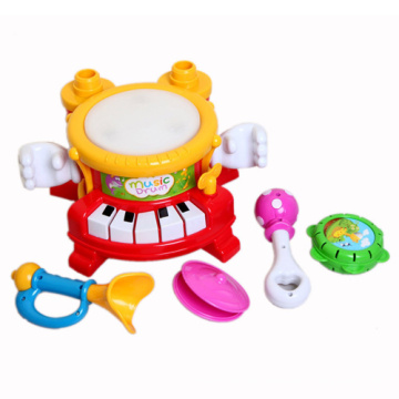 Plastik musikalische Trommel Spielzeug mit Blitzlicht (h4646017)